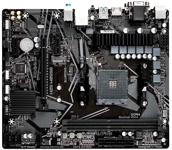 материнская плата Gigabyte B550M S2H